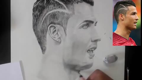 How to draw easily? Cristiano Ronaldo Pencil Drawing Made Easy