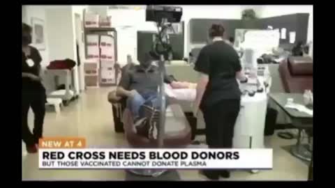 Red Cross will not accept Vacc Donors