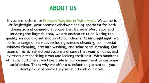 If you are looking for Pressure Washing in Waterways