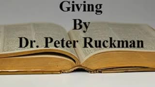 Giving Dr Peter Ruckman