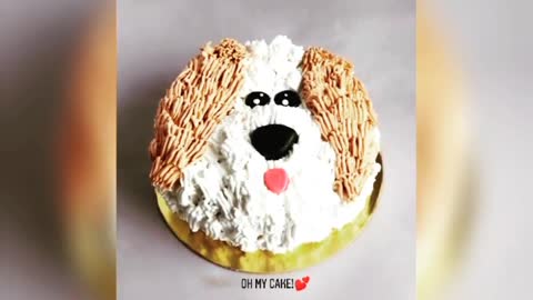 Dog like face cake decoration ideas 2021!