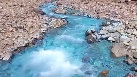 Blue water Stream in Argentina