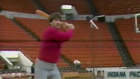 Circa 1987 - Pete Rose at Market Square Arena for Kids Clinic