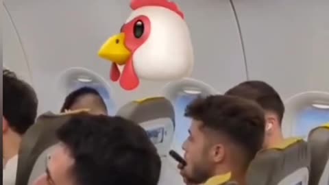 The guy made everyone on the plane laugh... by making a sound.......