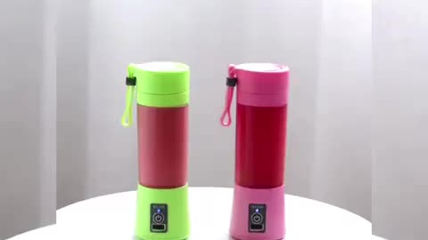 Mini Liquidificador Portátil Suco Shake Take Juice Cup 6 Laminas Com Cabo Usb