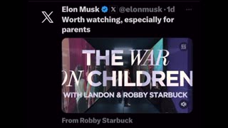 X-CLIPS SERIES #7 : Robby Starbuck Documentary Posted by Elon Musk on X (Twitter)