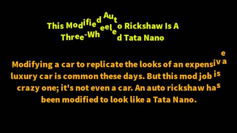 Modified Auto Rickshaw Crazy Auto Modification in India HD VIDEO