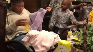 Baby Gives Cousin an Unexpected Present