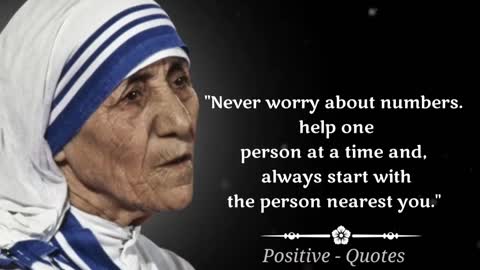Top 20 Mother Teresa Quotes about love & kindness that will change your life | Aphorisms, Quotes