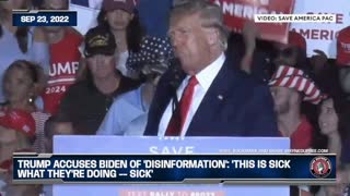 Trump Accuses Biden Of 'Disinformation': 'This Is Sick What They're Doing -- Sick'