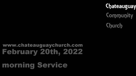 Feb. 20th Sunday Morning Sermon
