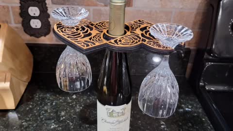 Laser Cut Wine Caddy