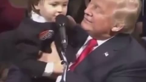 Kid with Trump says Joe Biden is the most popular president in the history of America