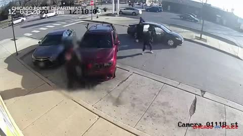 Chicago Police Release Surveillance Video of Shootout & Carjacking That Killed Retired Firefighter