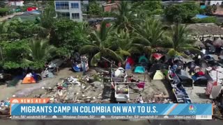 “Tens of thousands” migrants camp in Colombia on way to the U.S