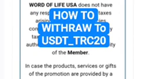 Hướng dẫn Rút tiền về ví USDT_TRC20 [ How to withdraw USDT TRC-20?