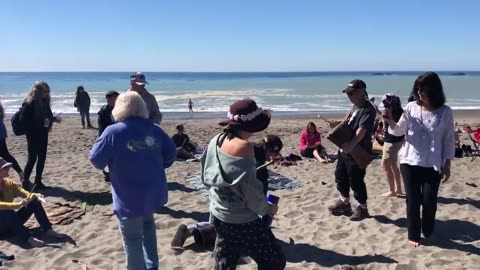 October 15, 2018 - Clip #4: Prairie Prince Drum Circle on Navarro Beach