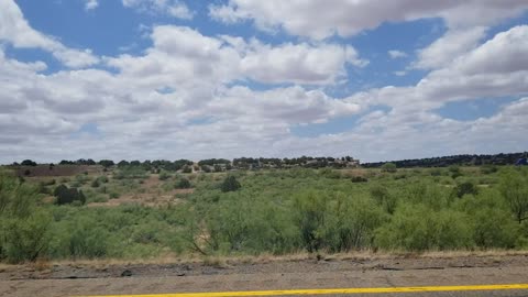 Crossing into New Mexico from Texas