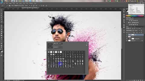 Photoshop | Splatter / Dispersion photo manipulation tutorials