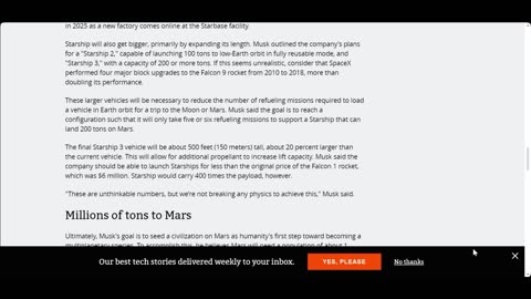 Musk recent speech and human colonizing mars