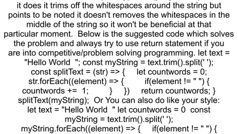 i want to make a program which count all the words in the string
