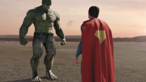 Superman vs Hulk - The Meeting