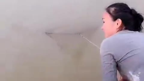 Pretty Lady Throws Cast Net to Catch Fish in River 🐟 2298