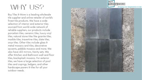 Buy Online and Enhance Your Space with Slate Mosaic Tiles