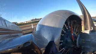 Polishing a 1 of 1 1946 Beechcraft D118 Registered with the Smithsonian Air & Space Museum