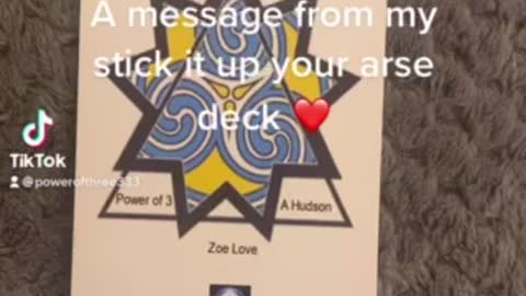 A message from my stick it up your arse deck
