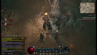 Diablo 4 - Barbarian - Hardcore lvl 50 ASMR farming xp