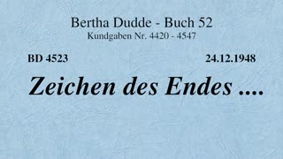 BD 4523 - ZEICHEN DES ENDES ....