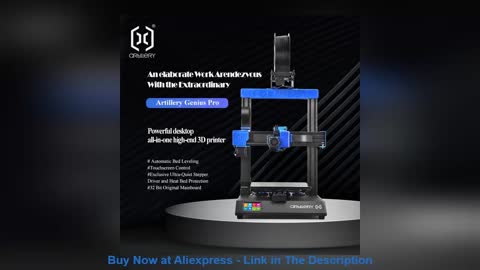☘️ Artillery Genius / Genius Pro DIY 3D Printer Kit Ultra-Quiet Stepper Motor TFT Touch Screen
