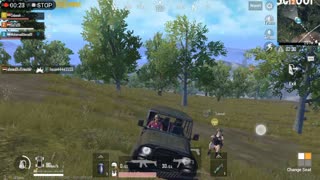 Driver Sitting Outside Car On Air In Funny Pubg Games
