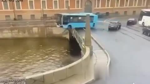 Bus With Passengers Plunges Off A Bridge Into The River