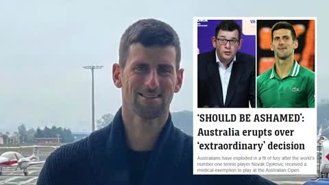 World #1Novak Djokovic EMBARRASSES Victorian Tyrant Daniel Andrews over Vaccine Exemptions