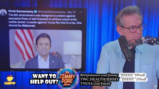 Vivek Ramaswamy and 8th amendment concerning Donald Trump persecution | Jimmy Dore
