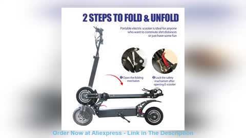 ✅ Max Speed 75KM/H Electric Scooter Dual Motor e scooter 2600W 10 Inch Off-road Tire 80KM Long Range