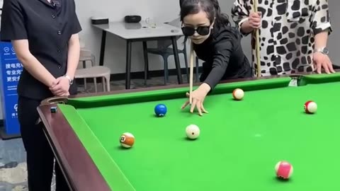 man v/s girl power in pool table