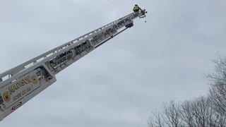 Firefighter Ladder Truck Climb