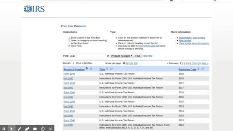How To Get Old Tax Forms For the IRS