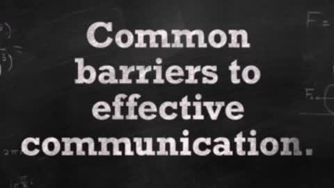 Barriers to communication.