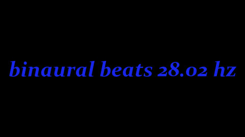 binaural beats 28.02 hz