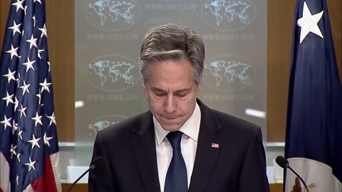 Secretary of State Blinken Holds A Year End Press Availability at the Department of State.
