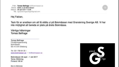 Bokmässans flyr frågor om Granskning Sverige