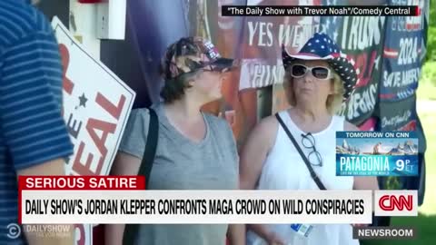 Watch Jordan Klepper confront MAGA crowd on conspiracies