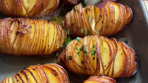 Hasselback Potatoes.