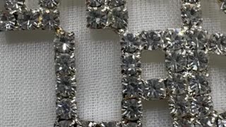 Silver Plated Diamond Lady Brooch (3” x 1.3”). Made with Swarovski Crystal