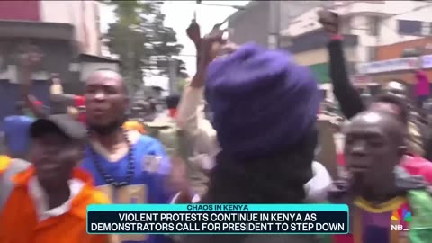 Violent protests in Kenya continue as demonstrators call for president to step down