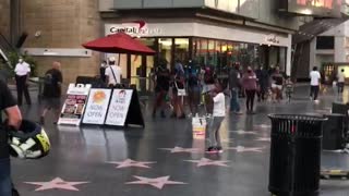 Young Boy Rapping in Downtown Hollywood